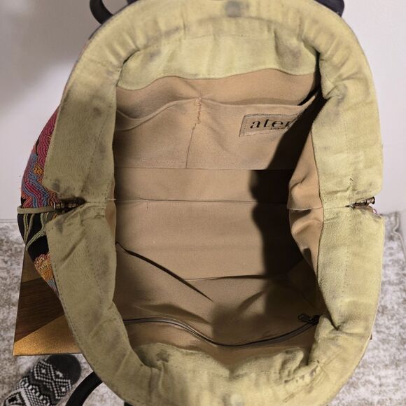 Atenti Betty Bag Embroidered Floral Wild Garden Elegant Knitting Art Artsy Yarn - Picture 15 of 16